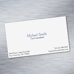 Professional Plain Elegant Modern Magnetic Card
