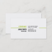 Professional Plain Elegant White Computer Repair Business Card (Front/Back)