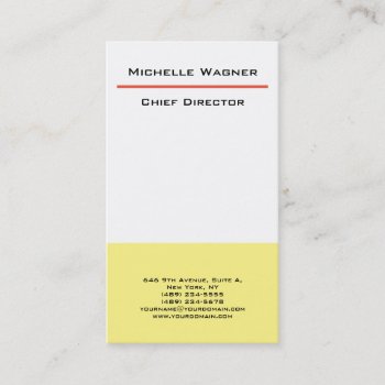 Professional Plain Minimalist Modern Elegant Business Card by hizli_art at Zazzle