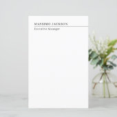 Professional plain minimalist modern name title (Standing Front)