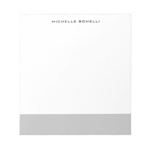 Professional Plain Minimalist Modern Notepad