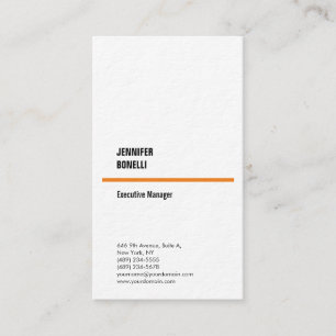 Professional plain minimalist modern thick trendy business card