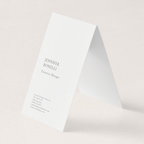 Professional plain minimalist modern trendy business card