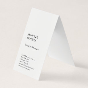 Professional plain minimalist modern trendy business card