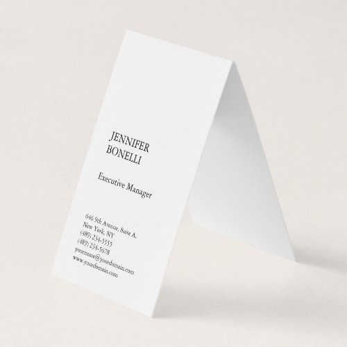 Professional plain minimalist modern trendy business card
