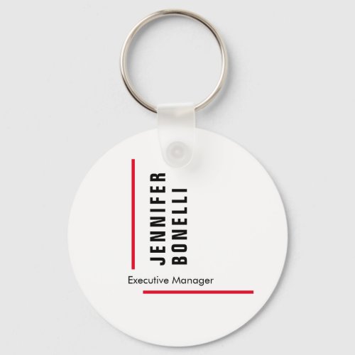 Professional plain minimalist modern trendy keychain