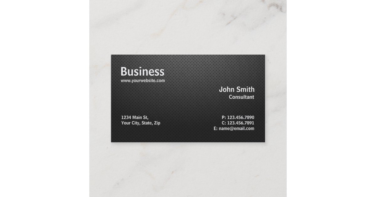 Professional Plain Modern Computer Repair Black Business Card | Zazzle