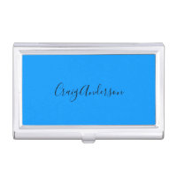 Professional Plain Modern Elegant Bright Blue Chic