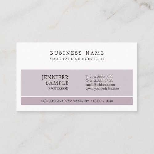 Professional Plain Modern Elegant Colors Design Business Card