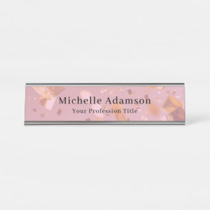 Professional Plain Modern Elegant Desk Name Plate