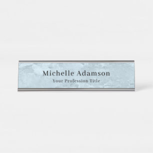 Professional Plain Modern Elegant Desk Name Plate