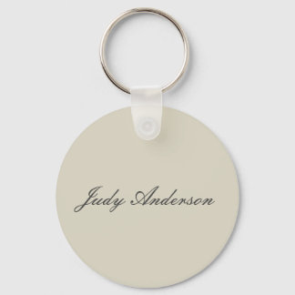 Professional Plain Modern Elegant Keychain