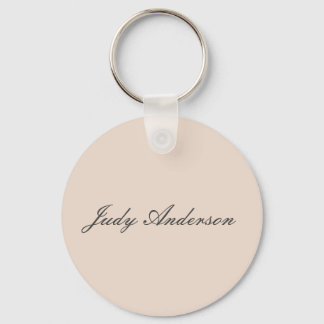 Professional Plain Modern Elegant Keychain