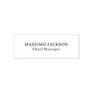 Professional Plain Modern Elegant Self-inking Stamp