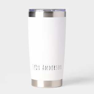 Professional Plain Modern Elegant Your Name Insulated Tumbler