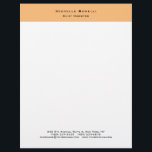 Professional Plain Modern Minimalist  Letterhead<br><div class="desc">Simple,  modern,  minimalist design. This template can be customized to meet all professional occupations.</div>
