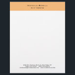 Professional Plain Modern Minimalist  Letterhead<br><div class="desc">Simple,  modern,  minimalist design. This template can be customized to meet all professional occupations.</div>