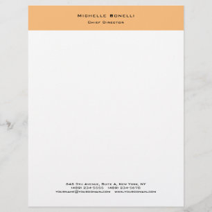 Professional Plain Modern Minimalist  Letterhead