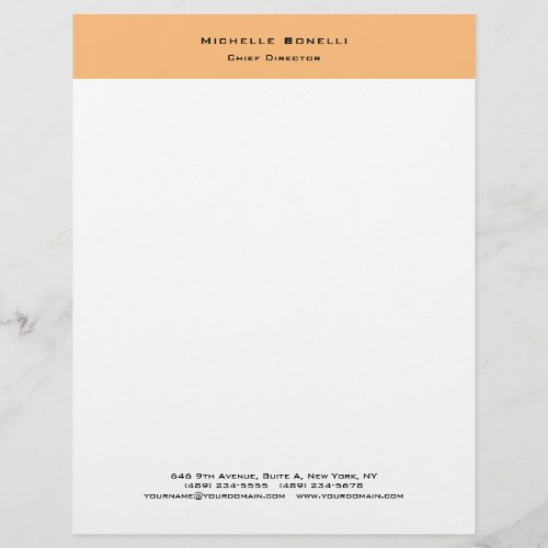 Professional Plain Modern Minimalist  Letterhead