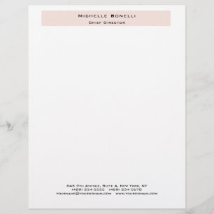 Professional Plain Modern Minimalist Letterhead