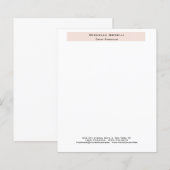 Professional Plain Modern Minimalist Paper Sheet (Front/Back)