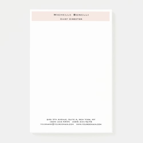 Professional Plain Modern Minimalist  Post_it Notes