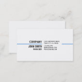 Professional Plain Simple Elegant White Technology Business Card (Front/Back)