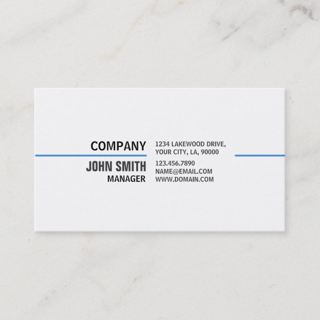 Professional Plain Simple Elegant White Technology Business Card (Front)