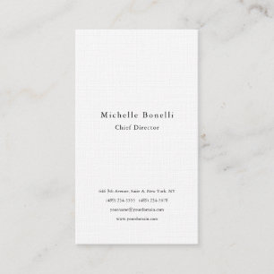 Professional Plain Stylish Modern Minimalist Business Card