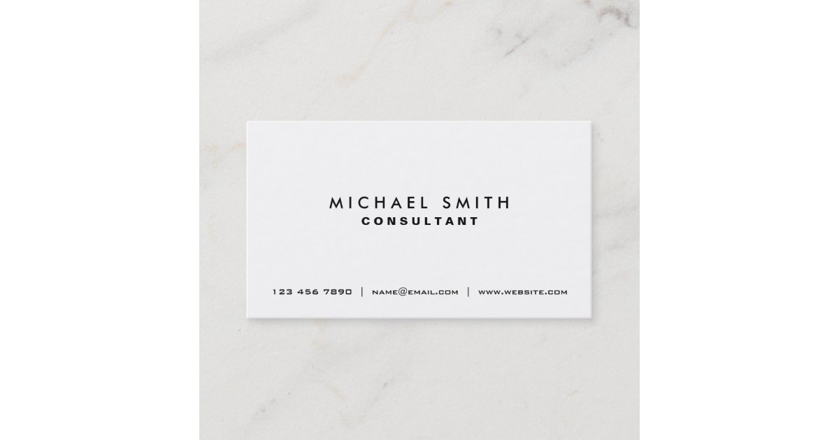 Professional Plain White Elegant Modern Simple Business