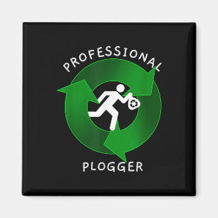 Professional Plogger - Jogger Plogging Environment Magnet
