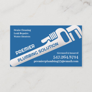 Professional Plumbing Business Card Template