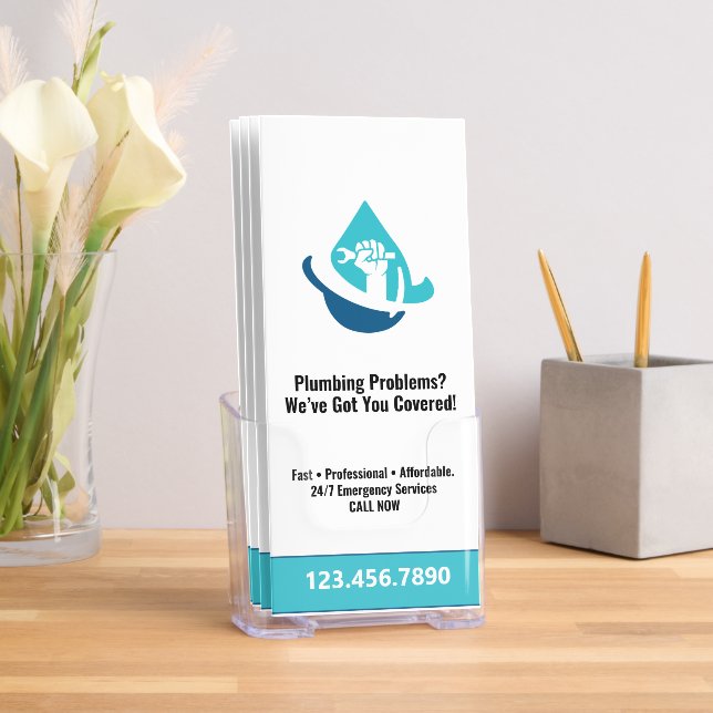 Professional Plumbing Service Business Logo Brochure (Insitu)