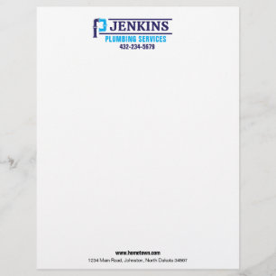 Professional Plumbing Service Letterhead