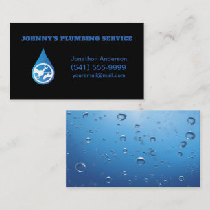 Professional Plumbing Service Water Plumber Busine Business Card