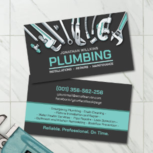 Professional Plumbing Services Business Card