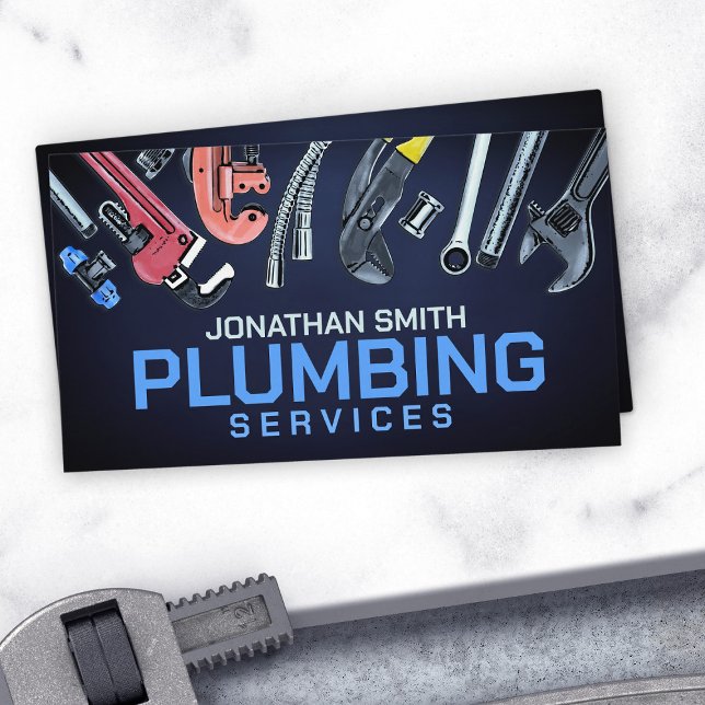 Professional Plumbing Services  Business Card (Creator Uploaded)