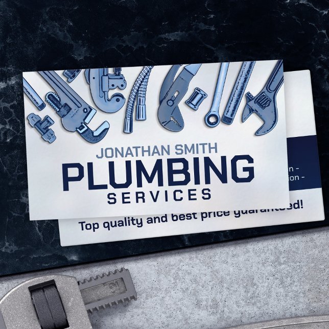 Professional Plumbing Services  Business Card (Creator Uploaded)