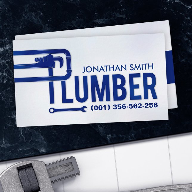 Professional Plumbing Services - Plumber Business Card (Creator Uploaded)