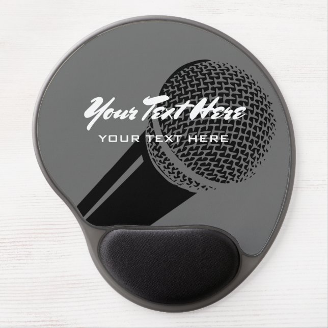 Professional podcaster and vlogger gel mouse pad (Front)