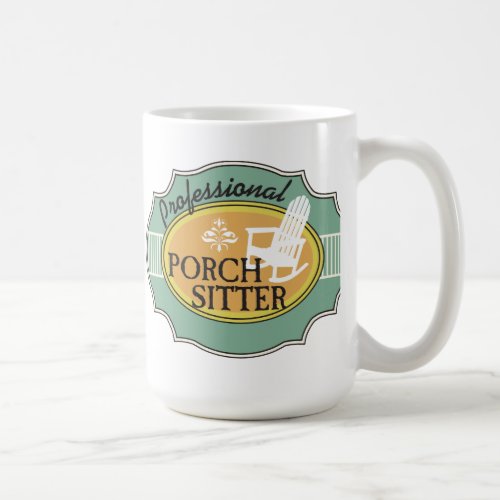 Professional Porch Sitter Logo Coffee Mug