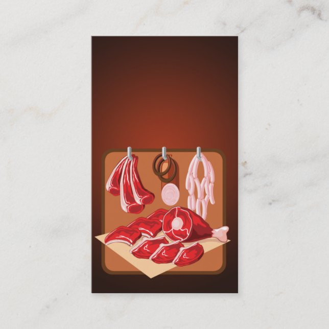 professional pork dealer business card template (Front)