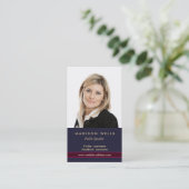 Professional Portrait Photo Business Card (Standing Front)
