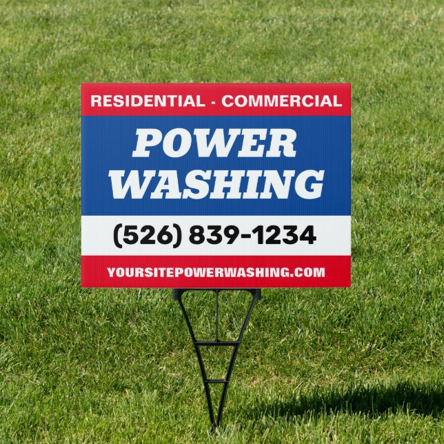 Professional Power Washing Yard Signs (Insitu)