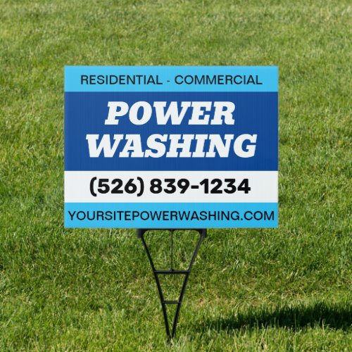 Professional Power Washing Yard Signs