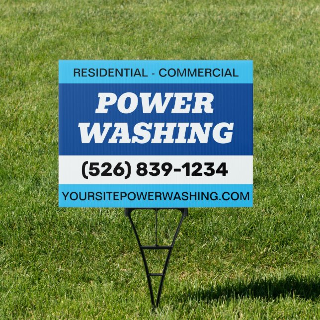 Professional Power Washing Yard Signs (Insitu)
