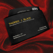 Professional Premium Gold Black leather Modern QR