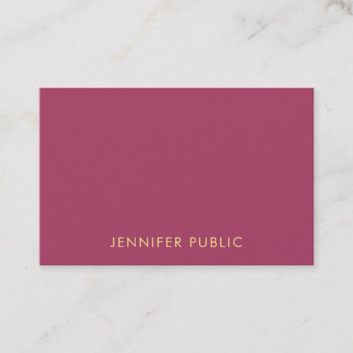 Professional Premium Pearl Finish Modern Elegant Business Card