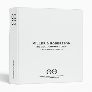 Professional Presentation Binder with Logo