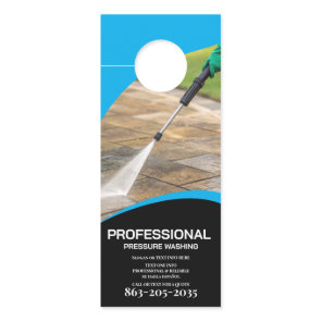 Professional Pressure Wash Minimalist Door Hanger